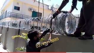 Home Security Razor Wire Concertina Barbed wire Chainlink Fence