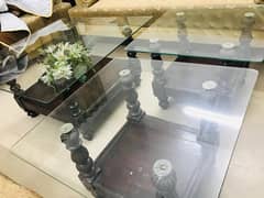 Glass Table Set of 3