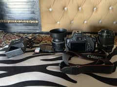 Canon 750D DSLR Camera - 2 Lenses - 2 Batteries