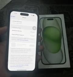 iPhone 15 jv green colour 128GB no open no repair waterpack phone  hai