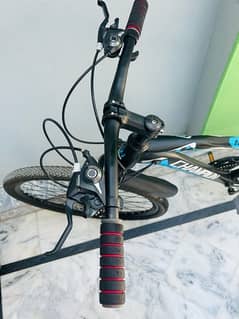 29 inch mountain bike , champion, black and blue