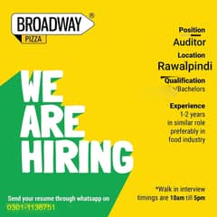 PART TIME AUDITOR REQUIRED FOR RAWALPINDI REGION 0