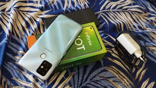 Infinix hot 10 4gb 64gb complete box samman