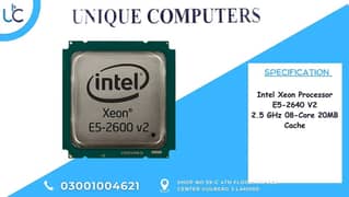 Intel Xeon Processor E5-2640 V2 2.5 GHz 08-Core 20MB Cache