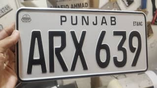 embossed genuine A+new number plate 03009475634 all home delivery avai