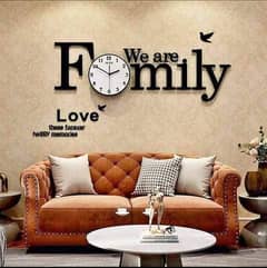 Wooden Wall Clock Family Design Available