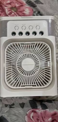 Mini cooling fan/mini ac only box open urgent sale with 5 Rgb lights 0