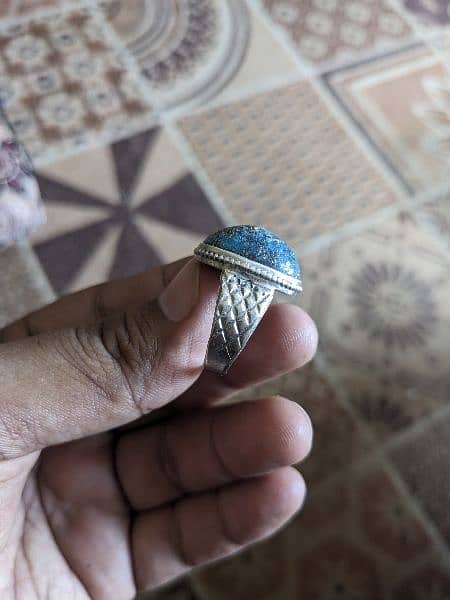 Original Nishapuri Feroza in Pure Chandi Ring 1