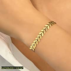 Trendy Leaf Style Chain Bracelet