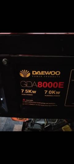 Generator Daewoo company 7.5 kV total jenion .