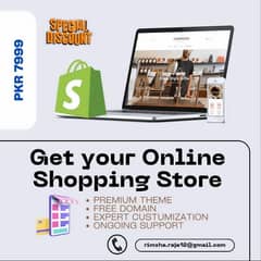 Let us develop u a customised Shopify Store in just PKR 7999/-