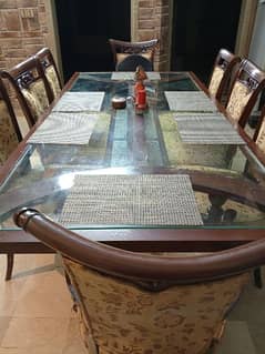 8 seater pure wooden dinning table 0
