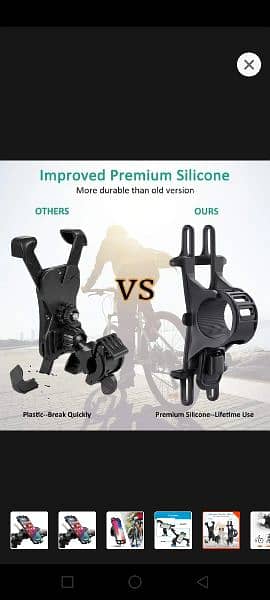 silicone bike mobile holder 0