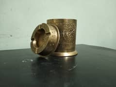 Indian handmade brass ashtray, Around 50+ years old. 0