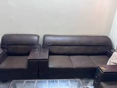 7 seater sofa set leather