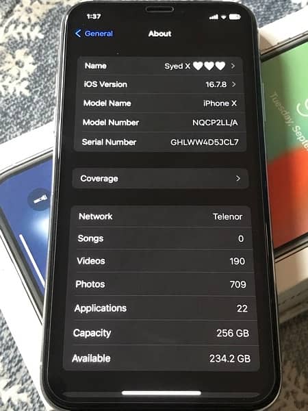 Iphone X 256 G. B White 10/10 Condition 5