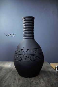 Vase Medium Black-01 VMB-01