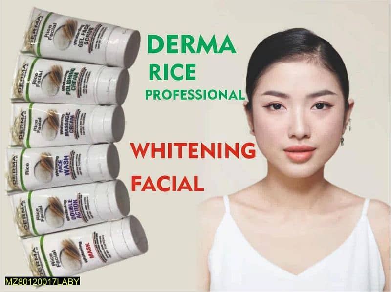 Rice Professional Whitening Facial Kit - Pack Of 6 6