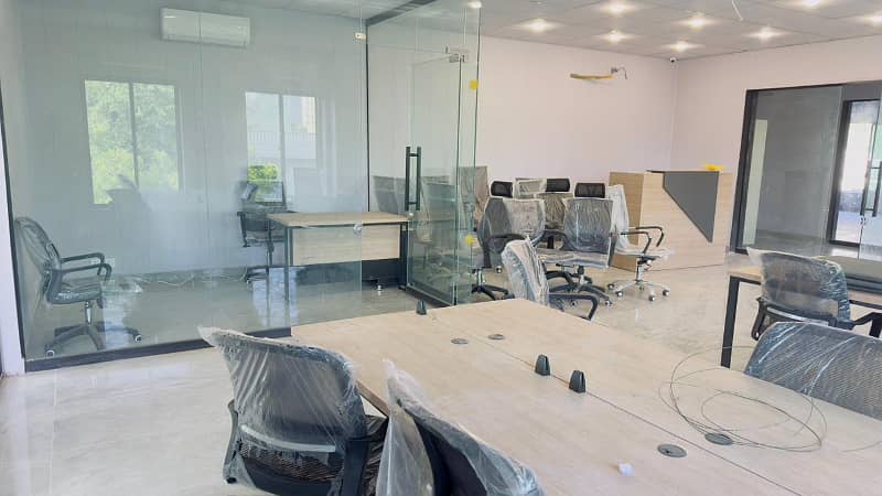 2200 SFT Fully Furnished Ground Floor Corporate Office Available For Rent At Main Boulevard Gulberg 1