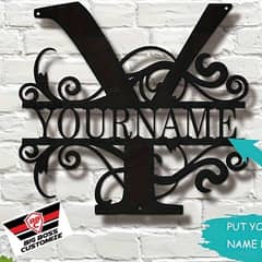 Customise name frame
Wooden material:
