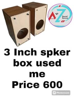 3 inch spker box used me price 600