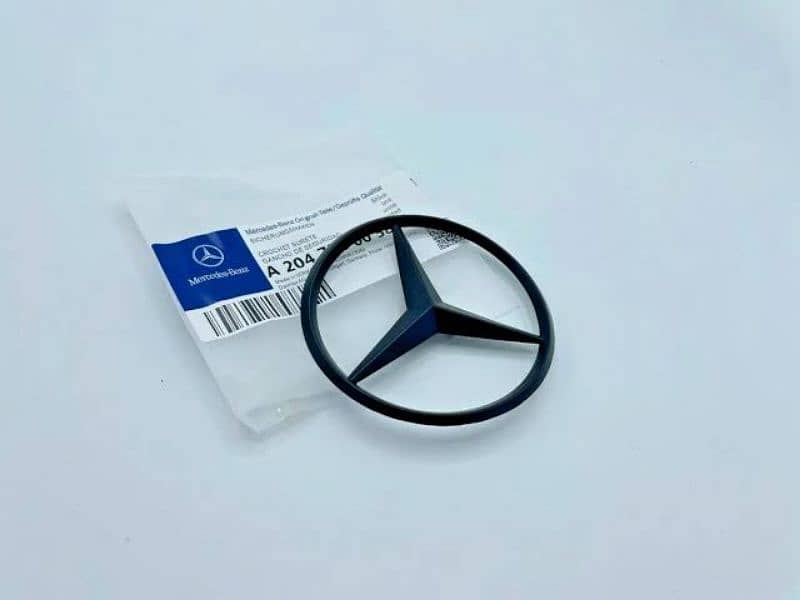 Mercedes Benz W204 C180 C200 C63 Trunk Digi Emblem Star Monogram Logo 0