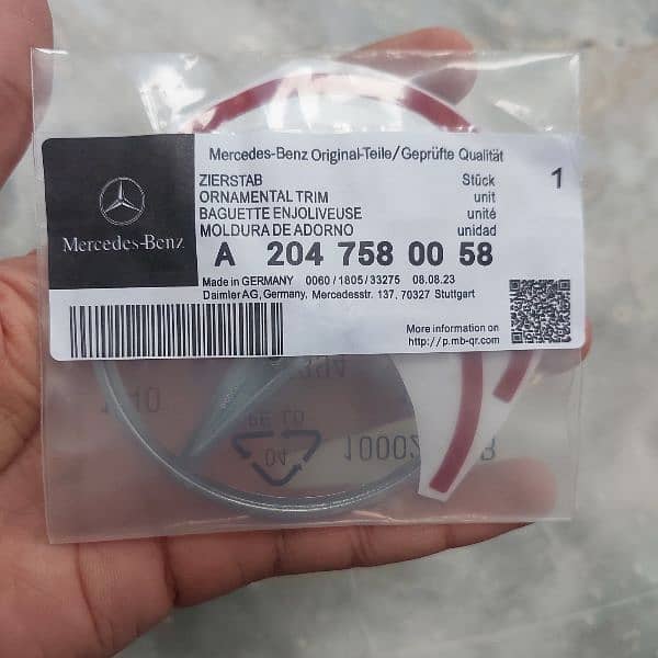 Mercedes Benz W204 C180 C200 C63 Trunk Digi Emblem Star Monogram Logo 3