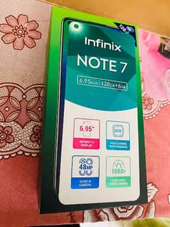 Infinix note 7 10/10 6/128 with complt saman price final