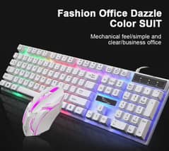 RGB gaming keyboard and mouse combo