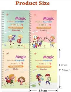Magic Learning Book - 4-Pack with 10 Refills