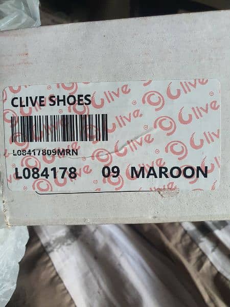 clive shoes ,colour maroon ,just like new size 9 3