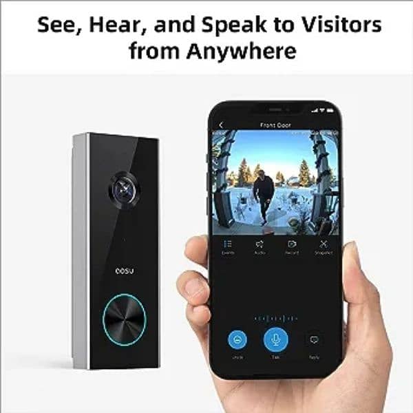 aosu door bell camera wireless doorbell with chime 2k hd resolution 4