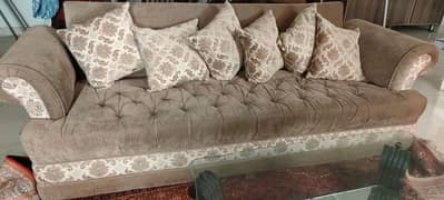 5 Seater Sofa Set Solid Frame Molty Foam