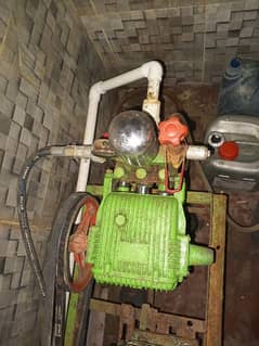 pressure washer pump with generator and electric motor