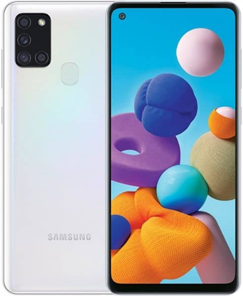 Samasung Galaxy A21s White color scratch less 0