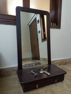 wall dressing table with separate mirror