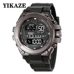 50%Off YIKAZE Men Watch Military Sports Watches Multifunction Alarm