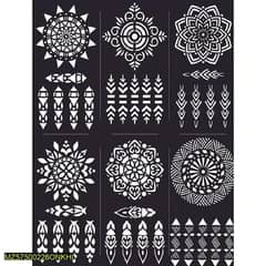 Mehandi Stickers Six design sheets