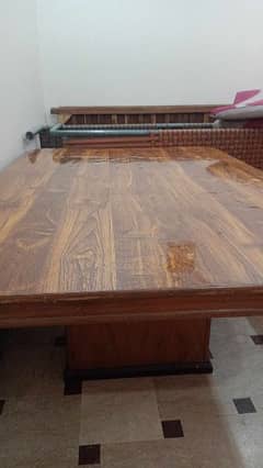 pure wooden and strong table only without chairs