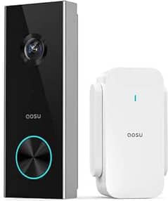 aosu vedio door bell with chime 2k resolution 180 day battery