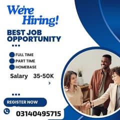 part time and full time jobs are available