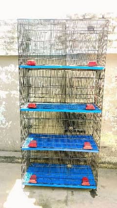 Zarar 8 portions folding cage for sale in almost new condition 0