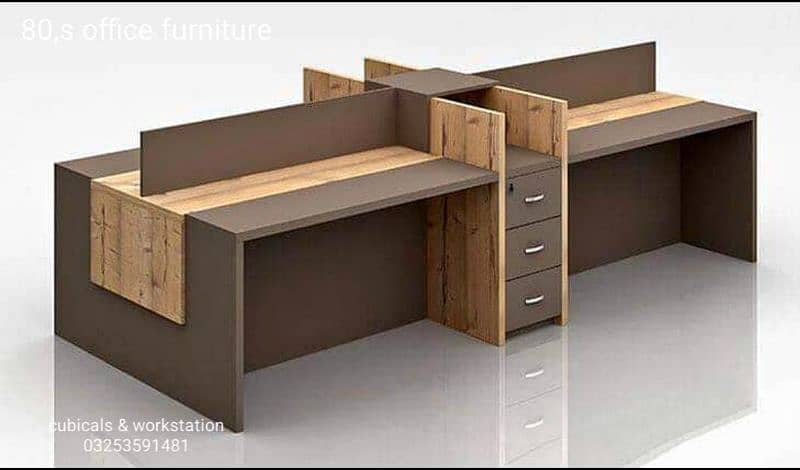 office table, cubicle, workstation, counter, conference table & chair 2