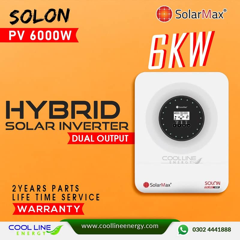 6kw Solar Max Hybrid Inverter  (Solon) 0