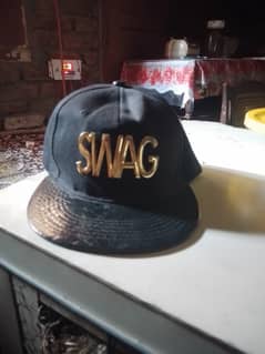 Brand new not used black swag cap 03335887754