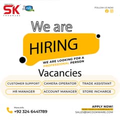 Customer Support/ Camera Operator/ Trade Assistant/HR & Accoun Manager