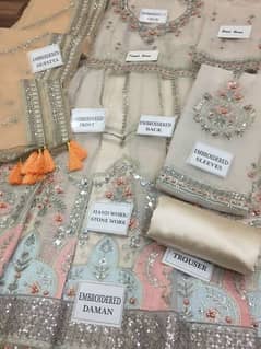 Organza Fabric Fully Heavy Embroidery Suit