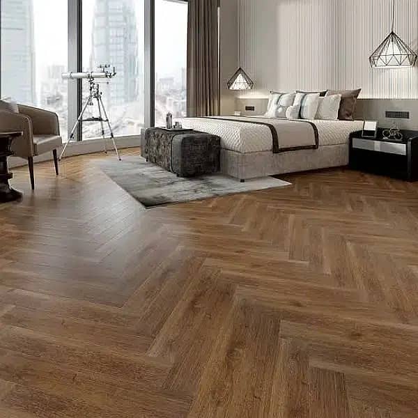 Wooden Flooring / Vinyl Floor / Wallpaper / Blinds / Gym Rubrr Tiles 6