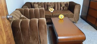 5 Seater Sofa Set - Premium Quality Cushions - Large Sofa Set 3 + 1 +1