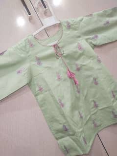 2 Pcs hand embroidery baby suit